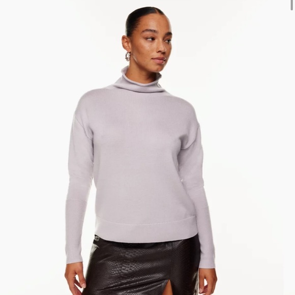 Aritzia Cyprie Sweater, Purple/Mauve, Small, Merino wool - Picture 1 of 4